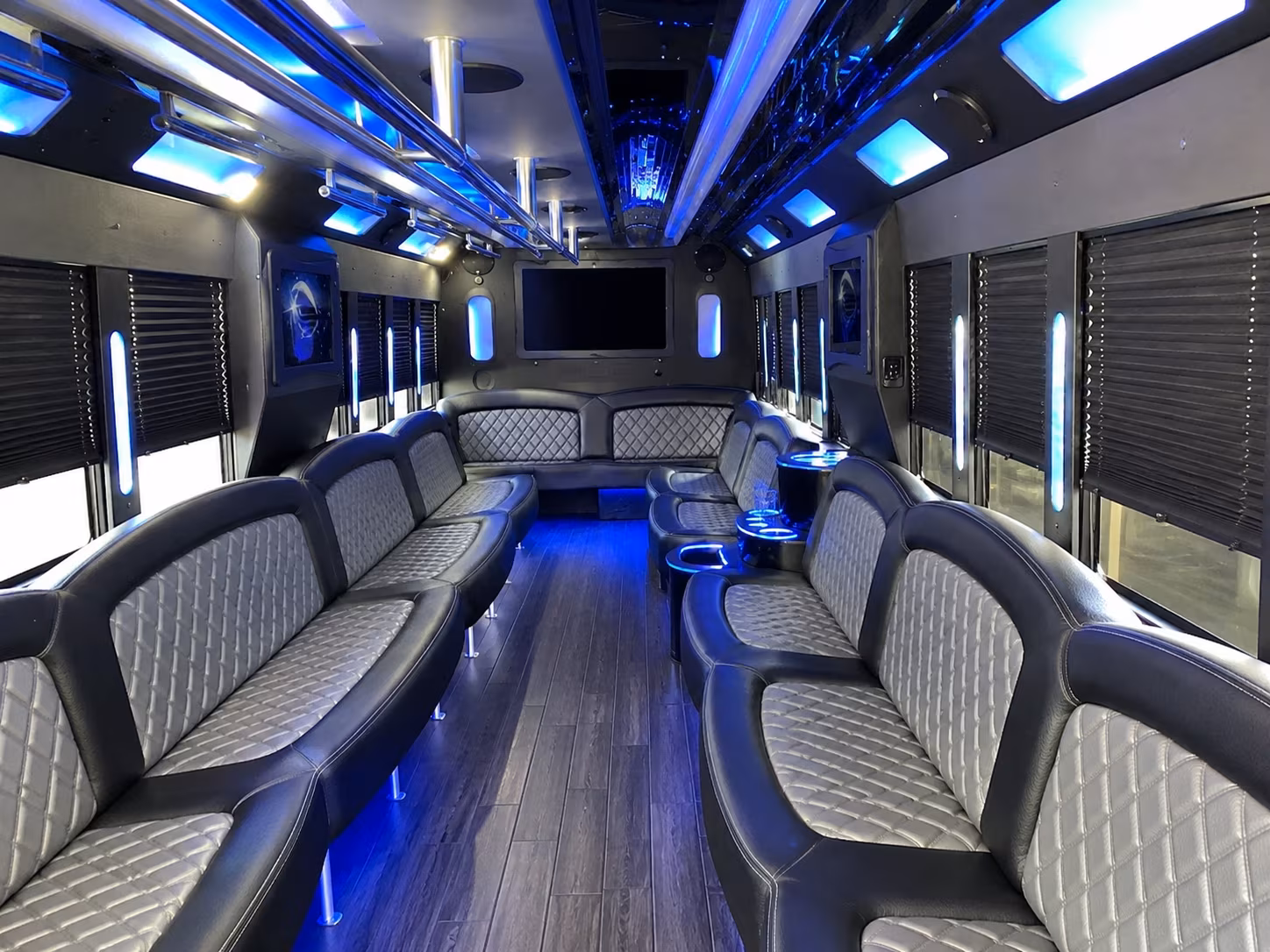 find rialto new years eve party bus rental