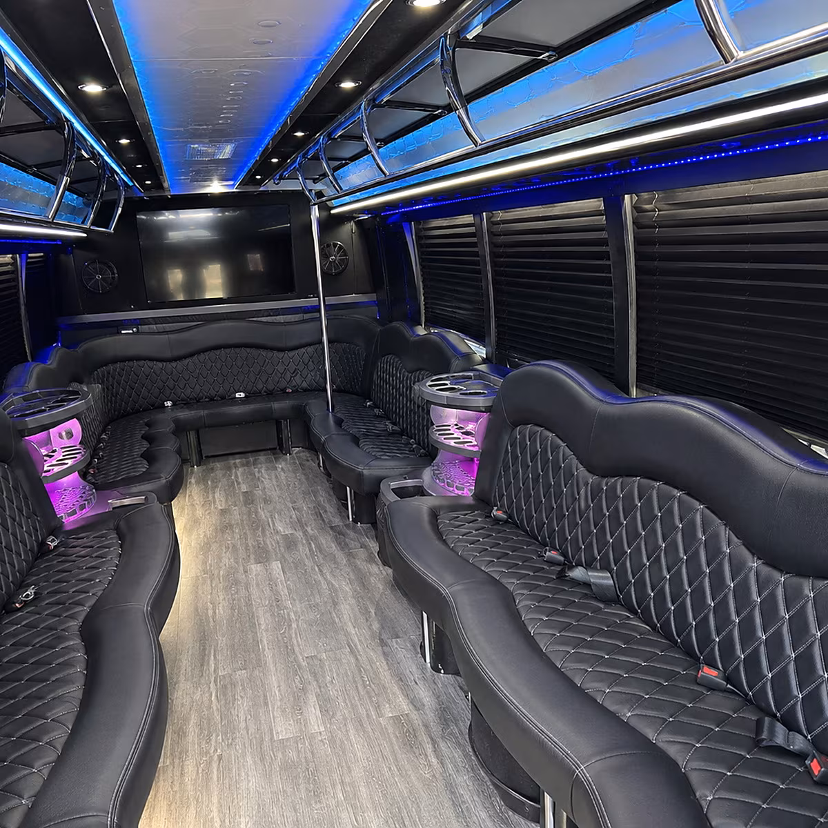 find rialto wedding party bus rental