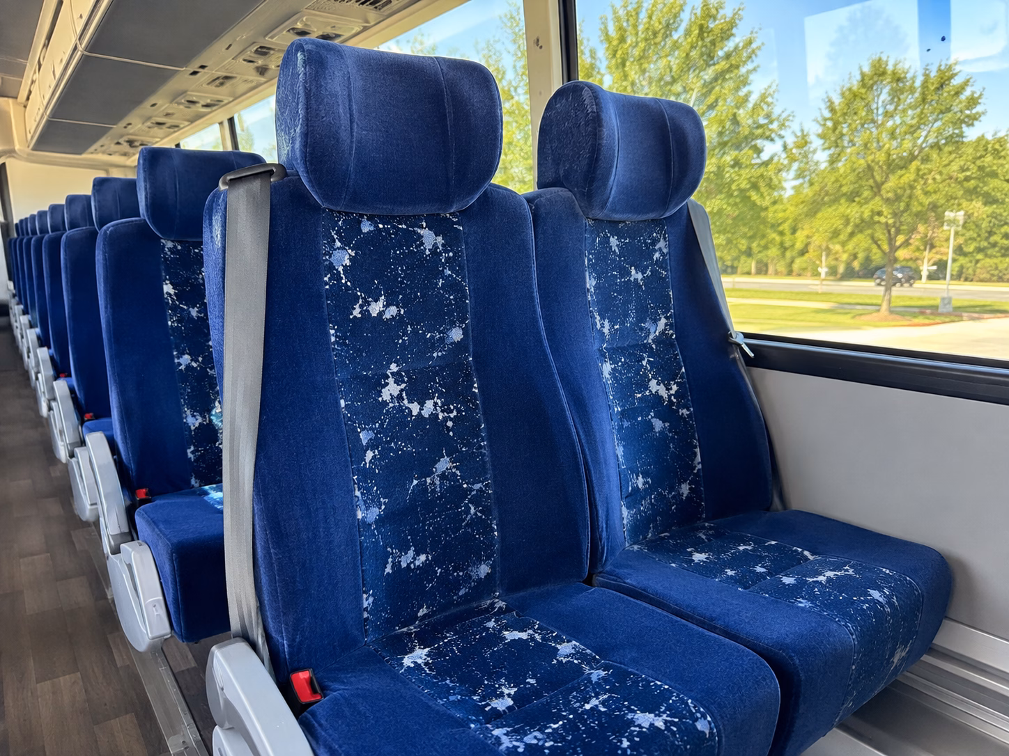 rialto charter bus interior